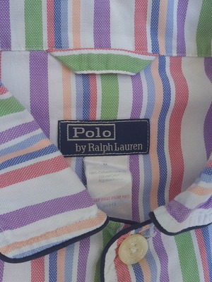 Polo Ralph Lauren men's vintage striped shirt pajama size M