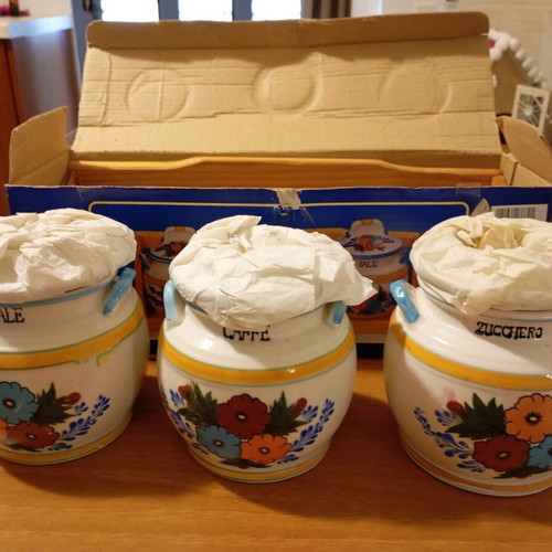 Storage jars new, set of 3 pieces