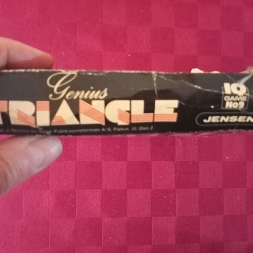 Genius Triangle board game Jensen 1982 new