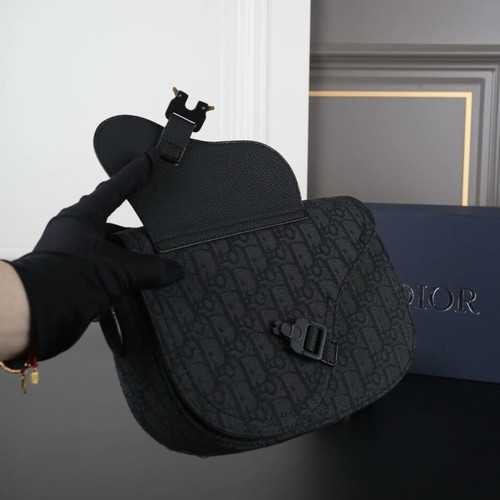 Dior Men Saddle Bag new, black, crossbody