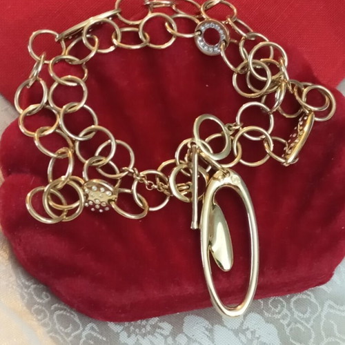 Swarovski vintage necklace with rings