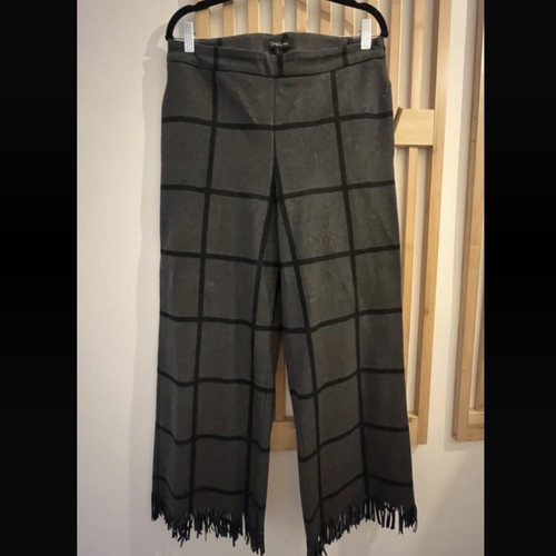Eleria Cortes Boho Pants size L like new, black and gray