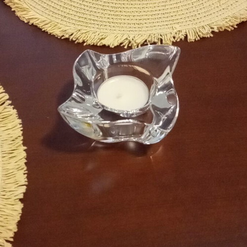 Crystal tealight candleholder like new