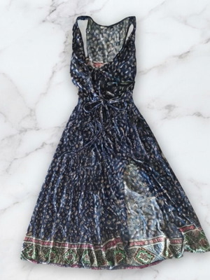 Benissimo women's summer maxi dress used, colorful print
