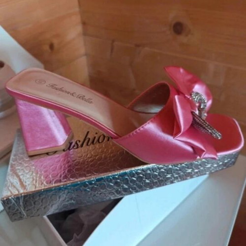 Pink platform sandals size 40 new
