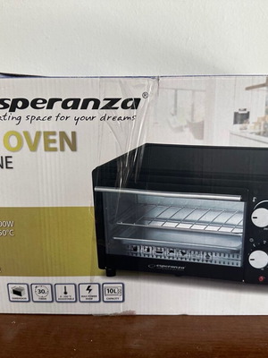 Mini oven Esperanza σαν καινούργιο, μικρό φουρνάκι με ταψάκι και σχάρα