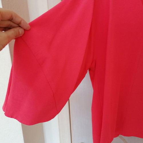 Cos blouse XL new, bright coral with 3/4 sleeve
