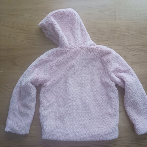 Guy Laroche kids jacket like new, pink with hood and zipper