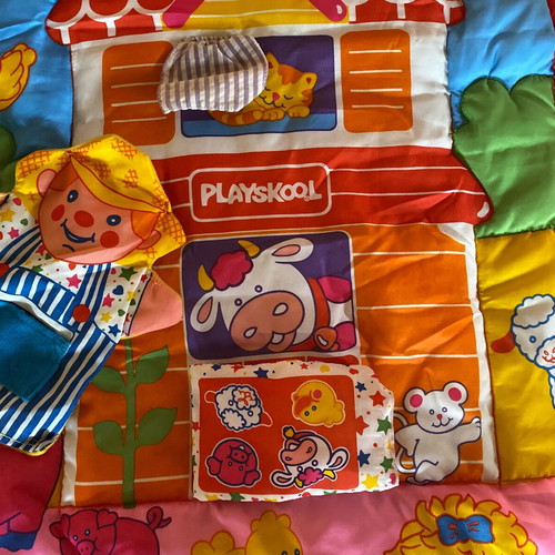Playskool baby activity mat used, colorful