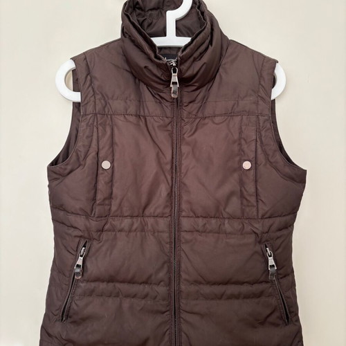 Brown down sleeveless jacket Massimo Dutti used