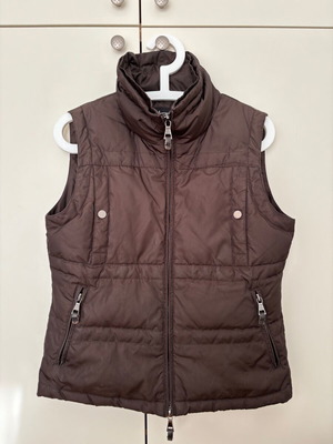 Brown down sleeveless jacket Massimo Dutti used