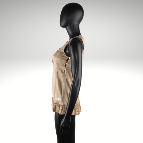 Odd Molly silk sleeveless top size S beige like new