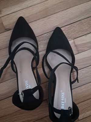 Black heels used, size 41, stable heel