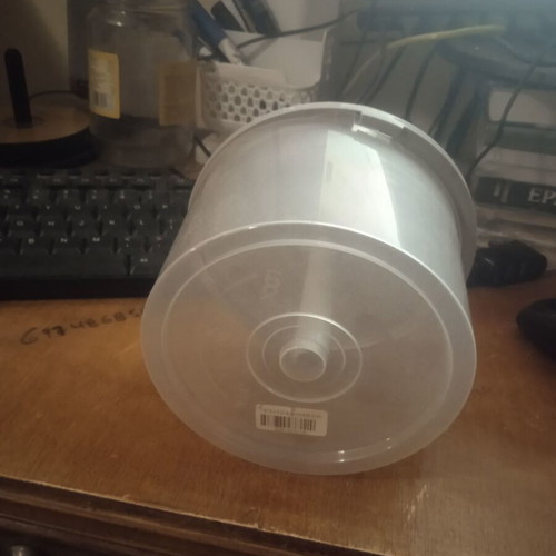 Empty CD storage rack like new with transparent cover