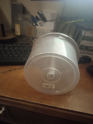 Empty CD storage rack like new with transparent cover