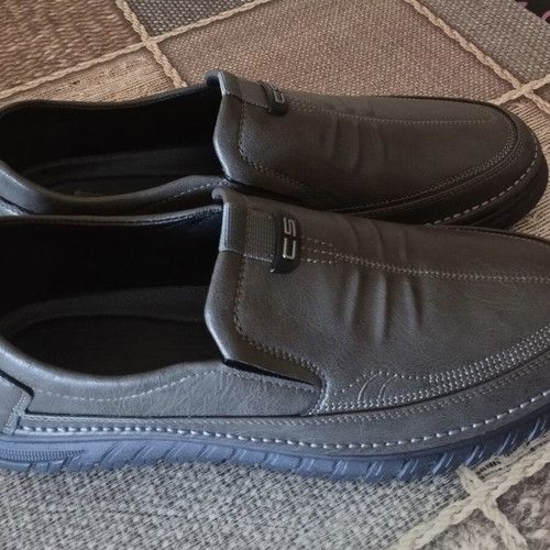 Men's shoes size 43, brown, artificial leather, like new