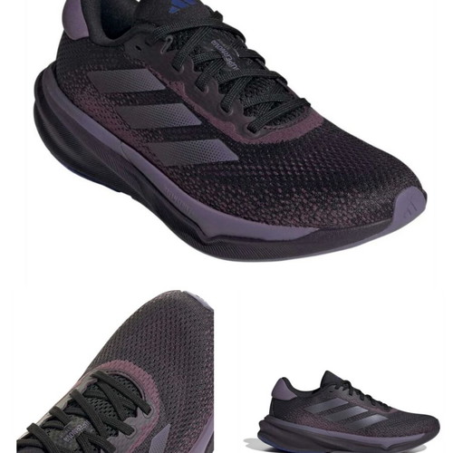 Adidas Performance Supernova Stride Running Shoes 38 New Black with Purple