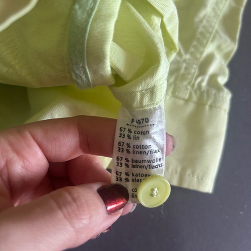 Lacoste men's lime vintage Harrington jacket size M like new