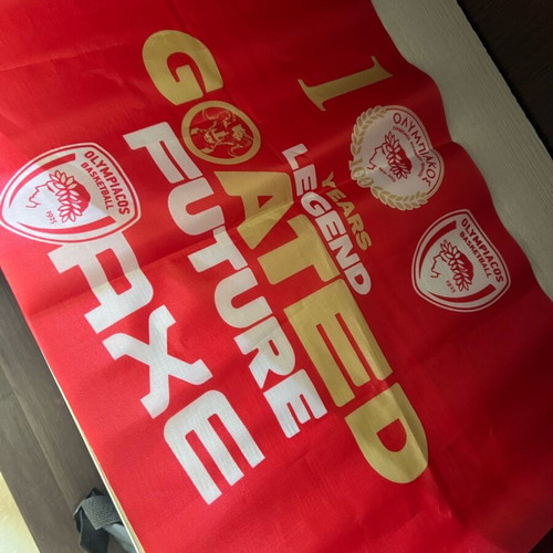 Olympiacos 100 Years Commemorative Flag new