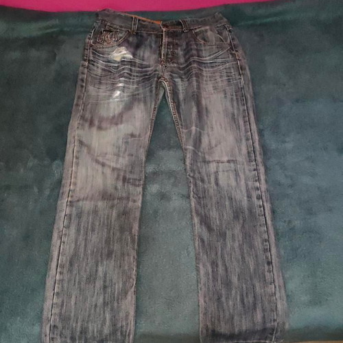 Vintage MTNG jeans size 33 like new, distressed grey-blue