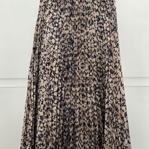 H&M Pleated Midi Skirt like new, animal print, size S