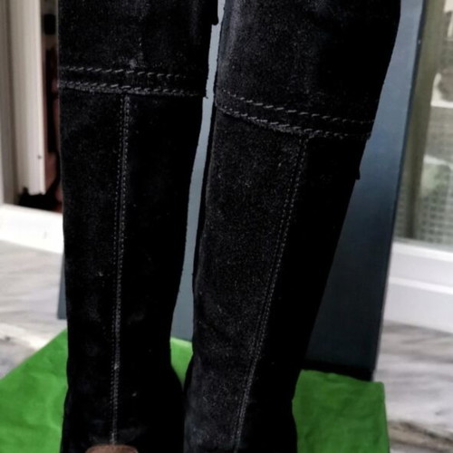 Tommy Hilfiger leather high suede boots with zipper
