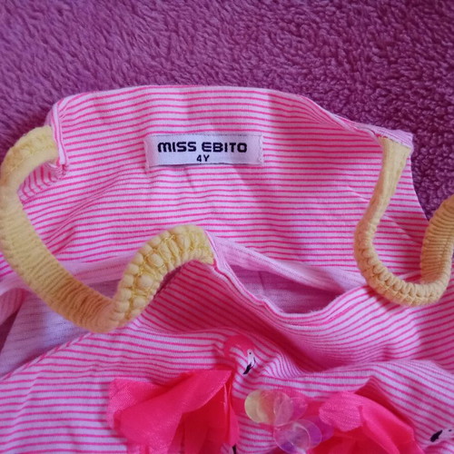 Miss Ebita pink jumpsuit used, size 4 years