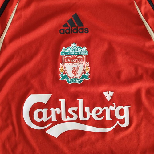 Retro Liverpool FC Adidas Carlsberg training shirt large used