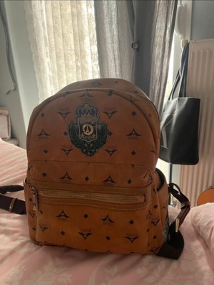 Le tour Eiffel backpack bag used, brown and orange
