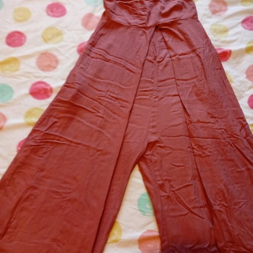 Namaste jumpsuit M pink strapless like new with detachable straps