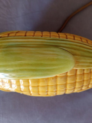 Ceramic Corn Lamp vintage, fully functional