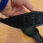 Mules black with sequins used, size 38, low heel