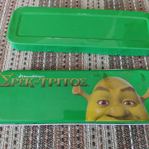 Shrek Collectible Metal Pencil Case used