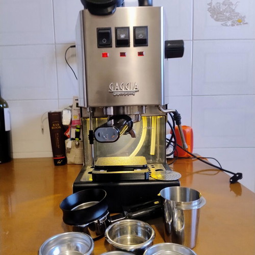 Gaggia New Classic 2019 Inox espresso machine with GaggiMate Pro like new