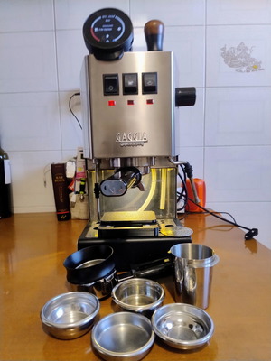 Gaggia New Classic 2019 Inox espresso machine with GaggiMate Pro like new
