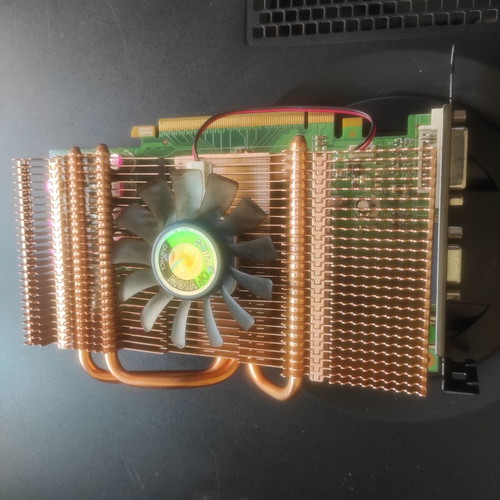 Point of View GeForce GTS 250 1GB used, defective graphics card with copper cooler