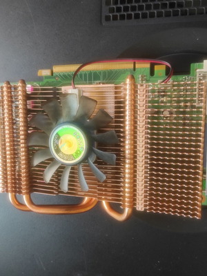 Point of View GeForce GTS 250 1GB used, defective graphics card with copper cooler