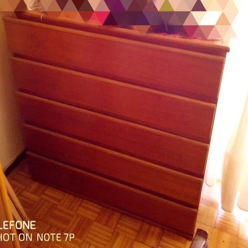 Chest of drawers with 5 drawers used, wooden