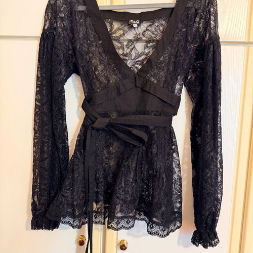 Dolce&Gabbana Women's Lace Blouse like new, 44IT, black