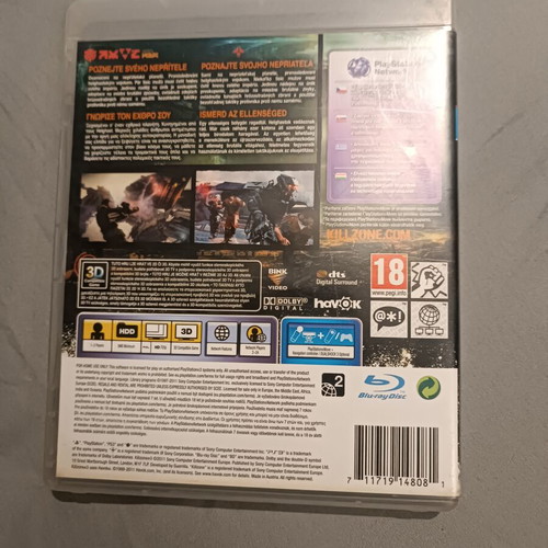 Killzone 3 PS3 game used, poor condition