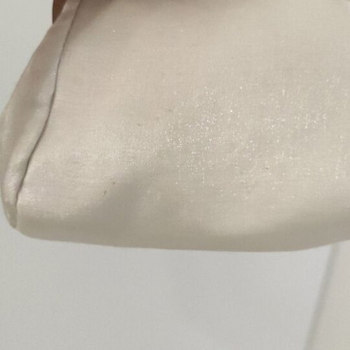 Handbag with Embroidered Pearls like new, with Chain