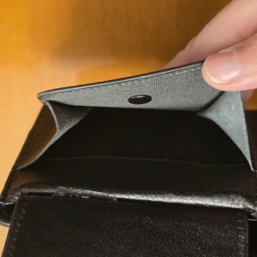 Mont Blanc wallet like new, black with coin case