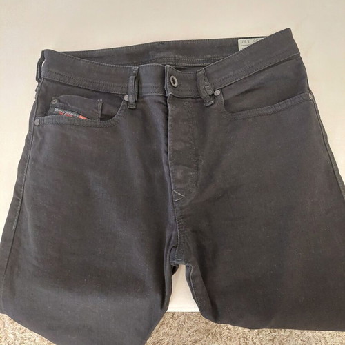 Diesel men's regular slim pants black size M like new