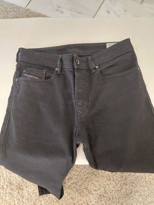 Diesel men's regular slim pants black size M like new