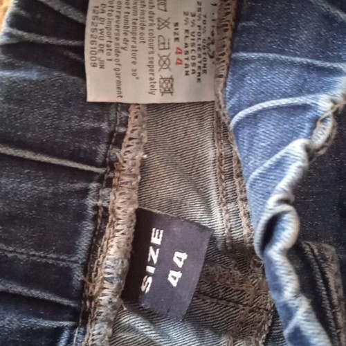 Blue jeans women's elastic waist without zipper, like new