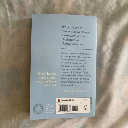 Man's Search for Meaning by Viktor Frankl used, English