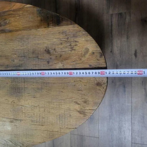 Oak coffee table with metal legs new
