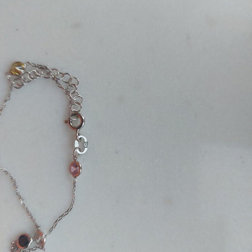 Bracelet in pure silver 925 for girl like new with stones