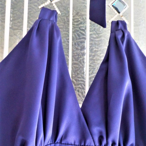 HYPE purple satin backless dress knee-length, excellent condition
