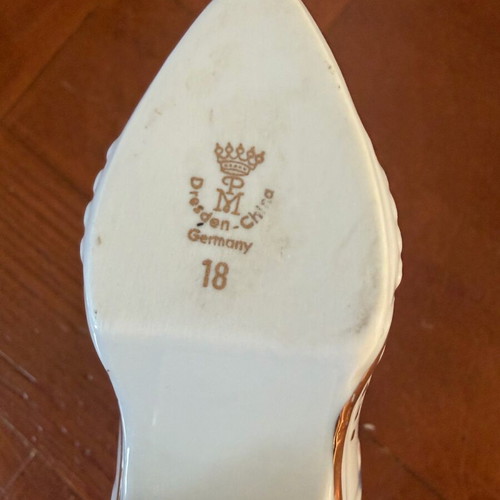 Dresden porcelain boot like new